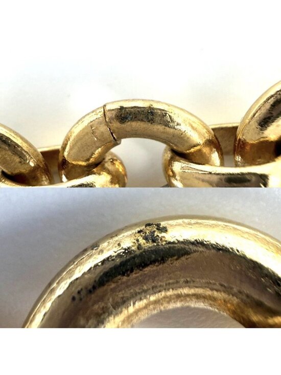 Chanel Belt CC Logo Chain Vintage Gold Plated main image 5